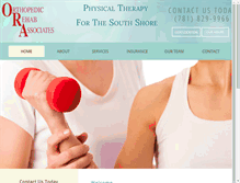 Tablet Screenshot of orthopedicrehabassociates.com